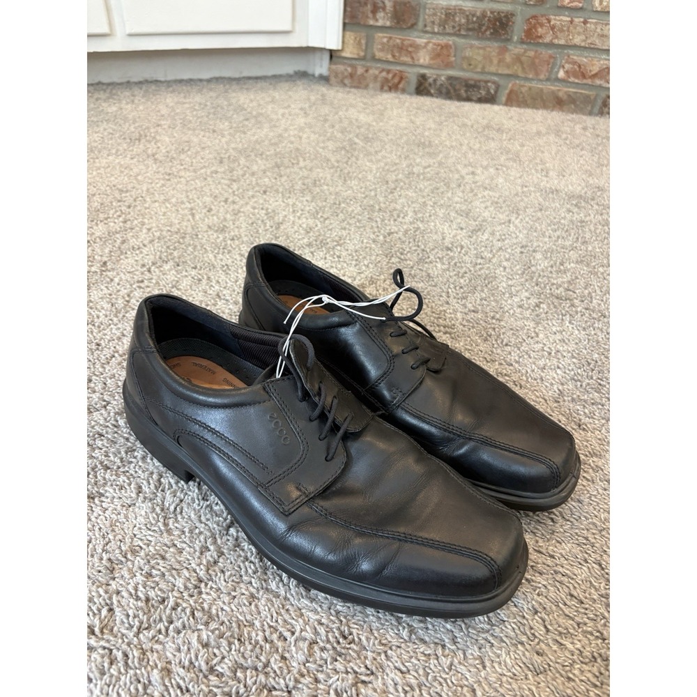Ecco Dress Shoes Mens Derby Black Full Grain Leather Helsinki Lace Up Classic 14